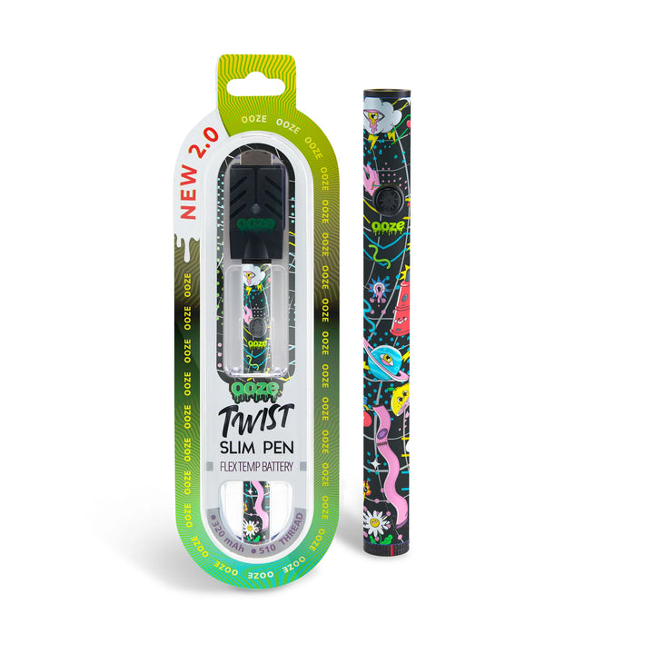 Ooze Twist 2.0 Slim 510 Thread Vape Cart Pen Battery