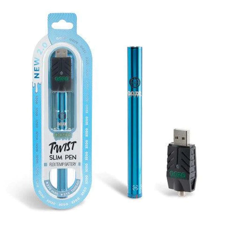 Ooze Twist 2.0 Slim 510 Thread Vape Cart Pen Battery