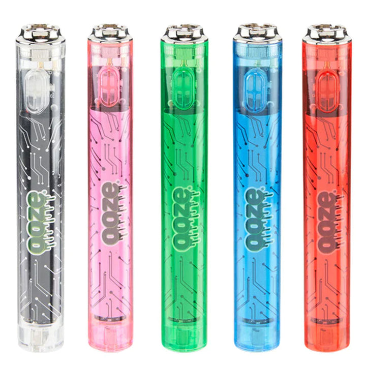 Ooze Slim Clear Series 510 Thread Vape Cart Pen Battery 510 Thread Battery Ooze