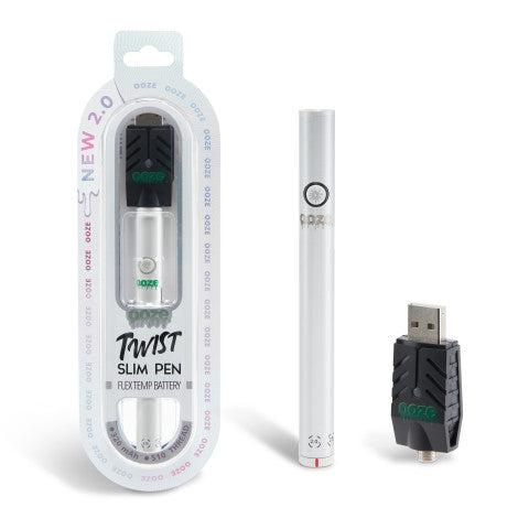 Ooze Twist 2.0 Slim 510 Thread Vape Cart Pen Battery