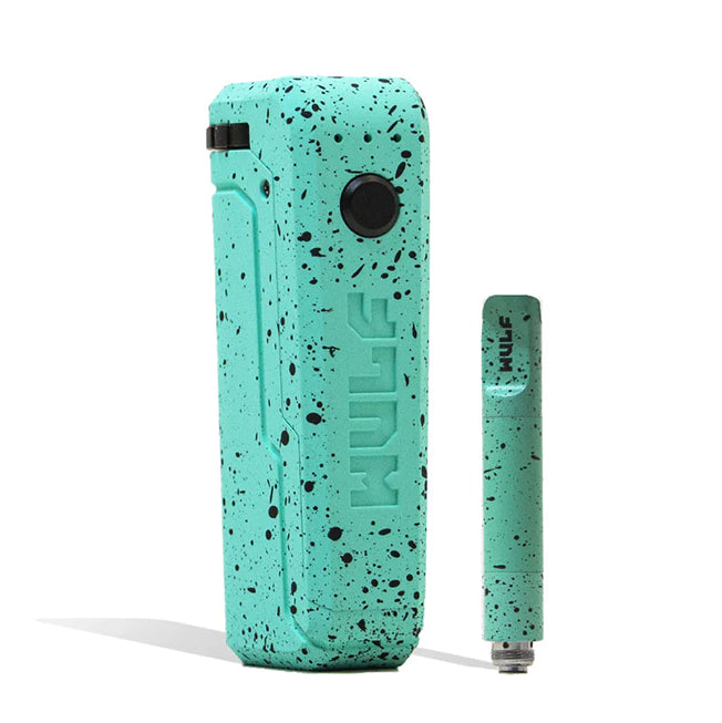 Yocan Wulf Uni Max 510 Thread Vape Cart Battery Starter Kit 510 Thread Battery Wulf Teal-Black Spatter