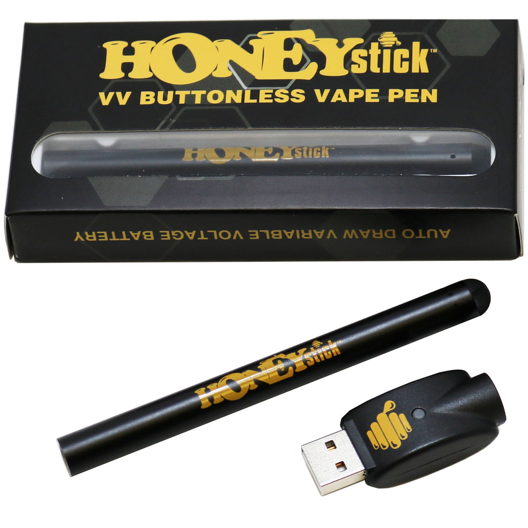 Honeystick Auto-Draw VV 510 Thread Vape Cart Pen Battery  Honeystick