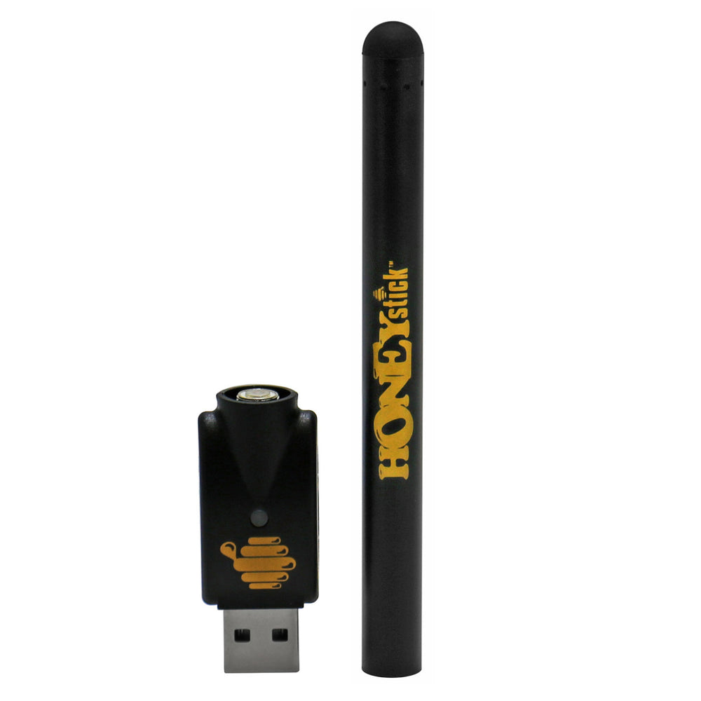 Honeystick Auto-Draw VV 510 Thread Vape Cart Pen Battery  Honeystick Black