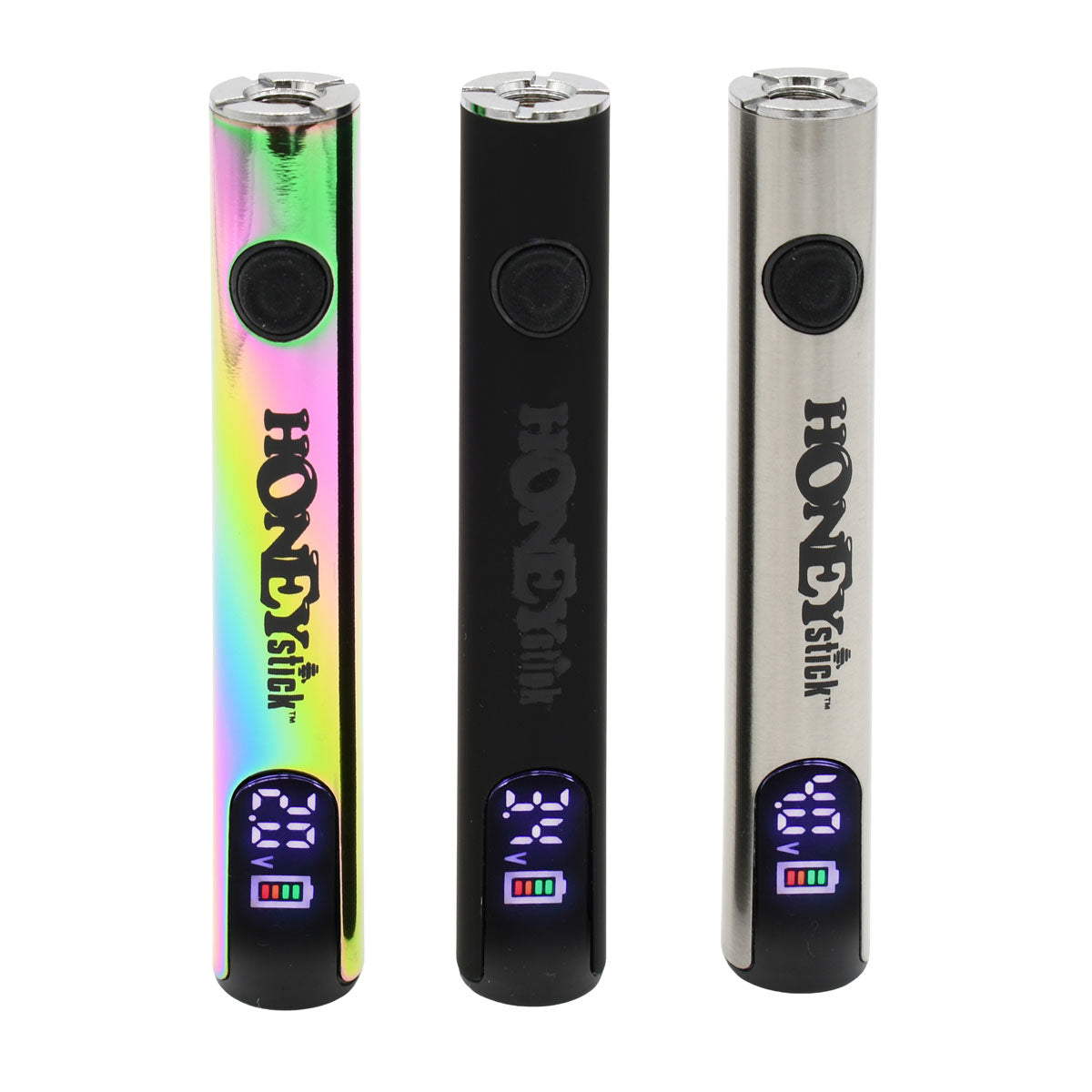 Digital 510 Thread Battery by HoneyStick, 400mAh, LED Screen, Variable Voltage Vape Batt Digital 510 Thread Battery by HoneyStick, 400mAh, LED Screen, Variable Voltage Vape Batt
