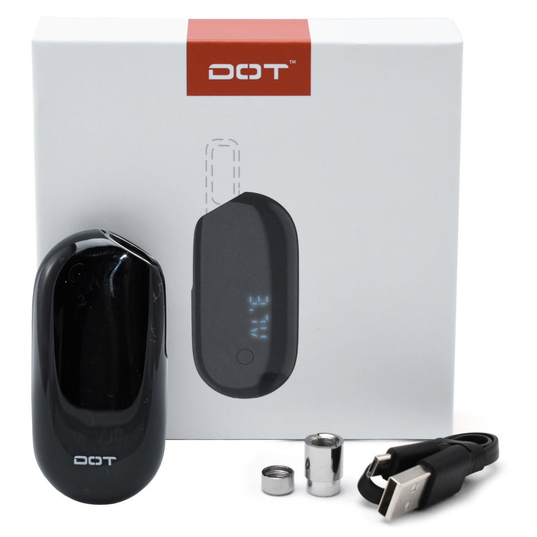 DOT Mini-Q Digital Vape Cartridge Battery  DOT BLACK