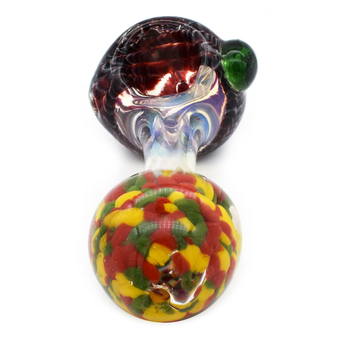 Glass Coral Marble Hand Medium Pipe Glass Pipes Vapebatt