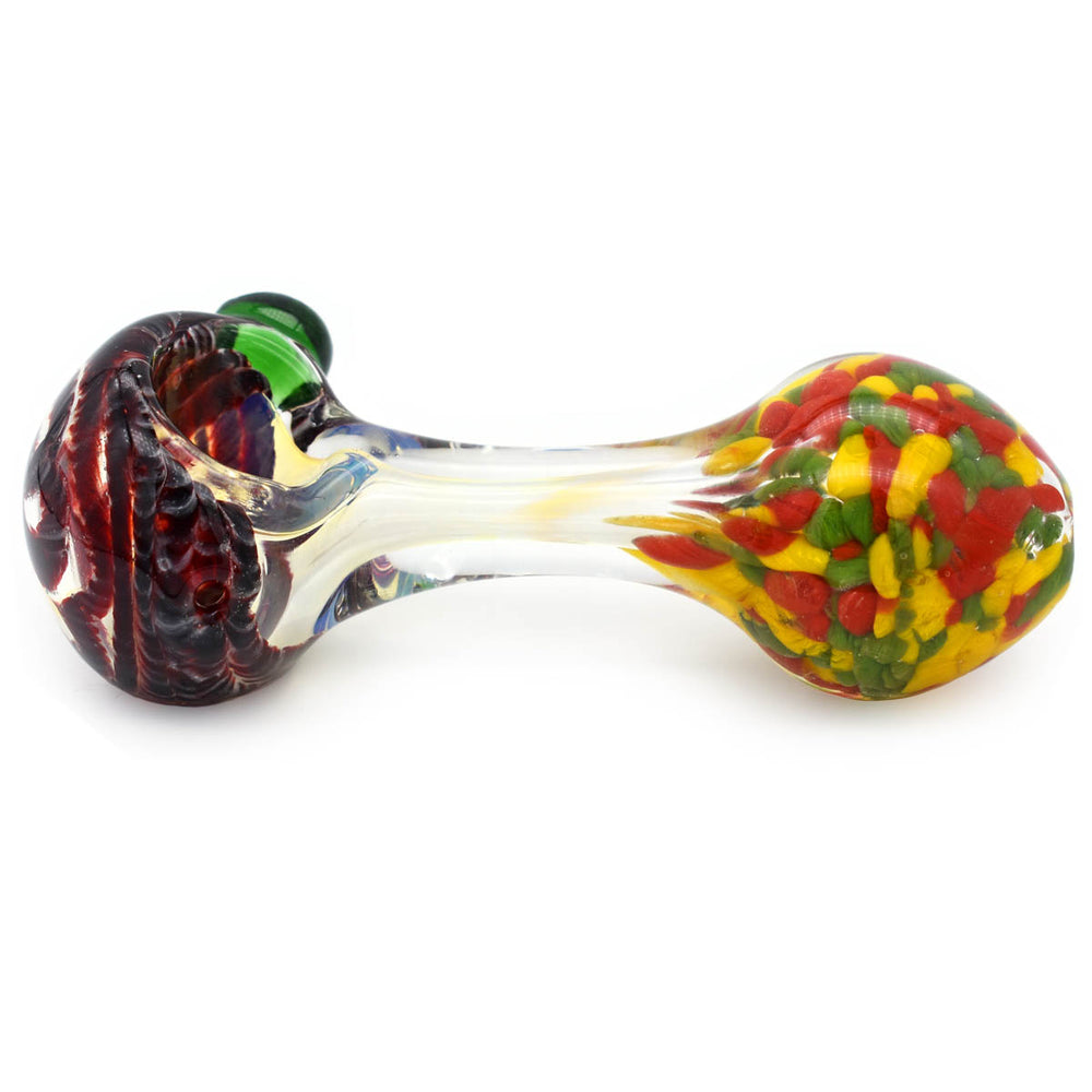 Glass Coral Marble Hand Medium Pipe Glass Pipes Vapebatt