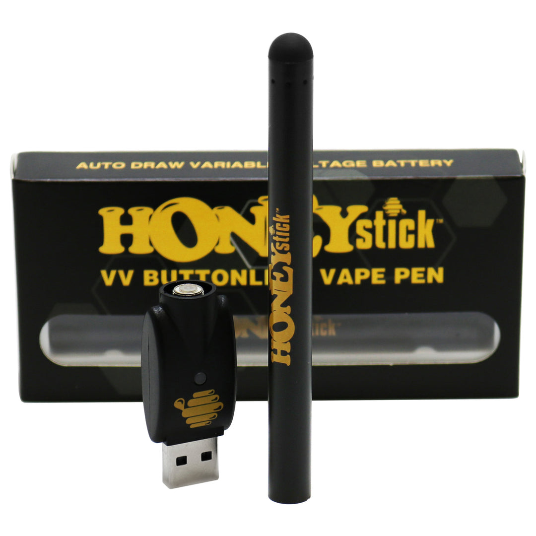 Honeystick Auto-Draw VV 510 Thread Vape Cart Pen Battery  Honeystick