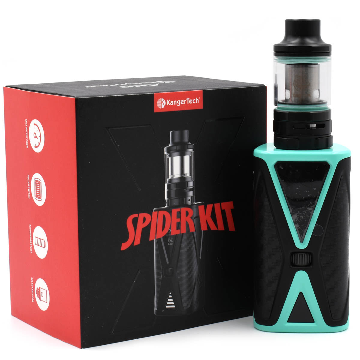 Kangertech Spider Box Mod Vaporizer Vape Batt Kangertech Spider Box Mod Vaporizer Vape Batt