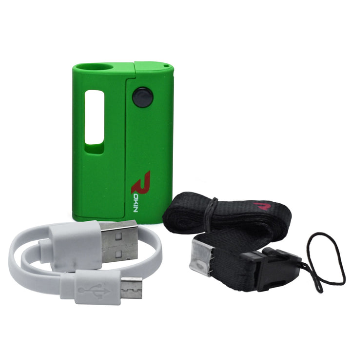 Rokin Mini Tank 510 Thread Vape Cart Battery Vape Batteries Rokin Green