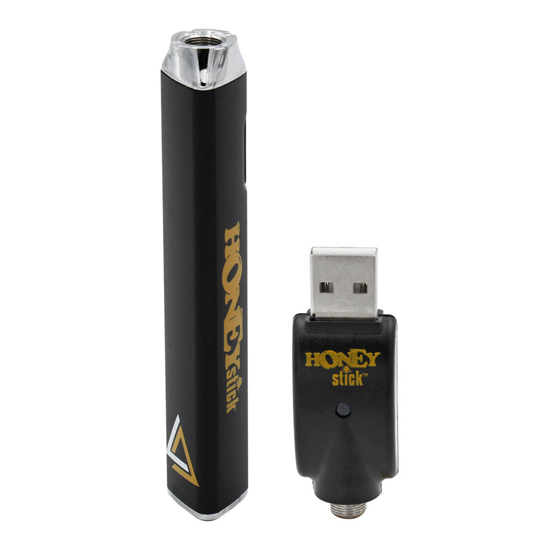 Honeystick Trigon 510 Thread Vape Cart Pen Battery  Honeystick Black  