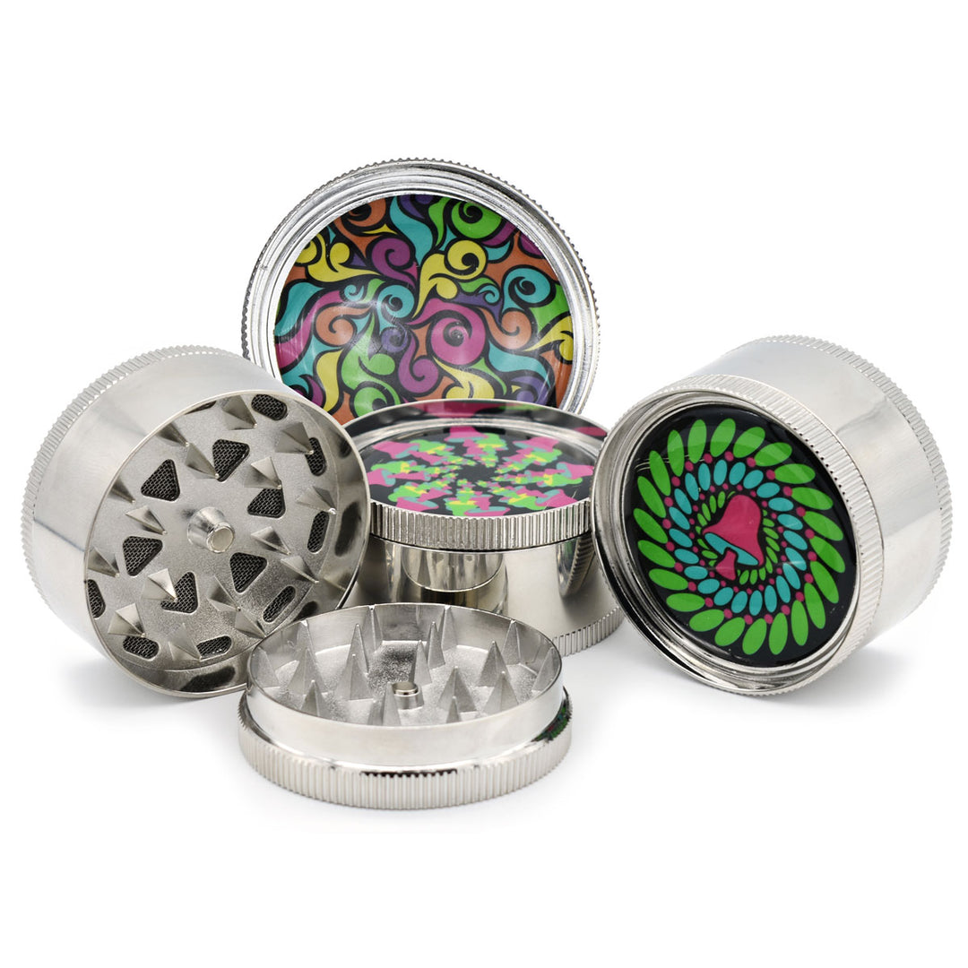 3-Piece Handheld Portable Metal Grinder Glass Pipes Vapebatt
