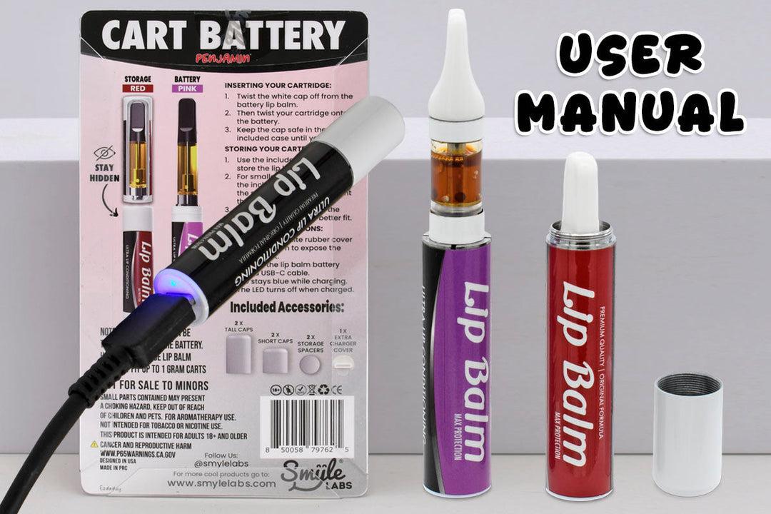 Smyle Labs Penjamin “Lip Balm” Cart Battery Quick Manual