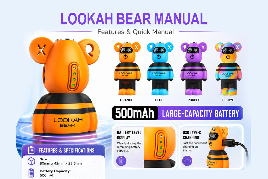 Lookah Bear 510 Cart Battery Operation Manual