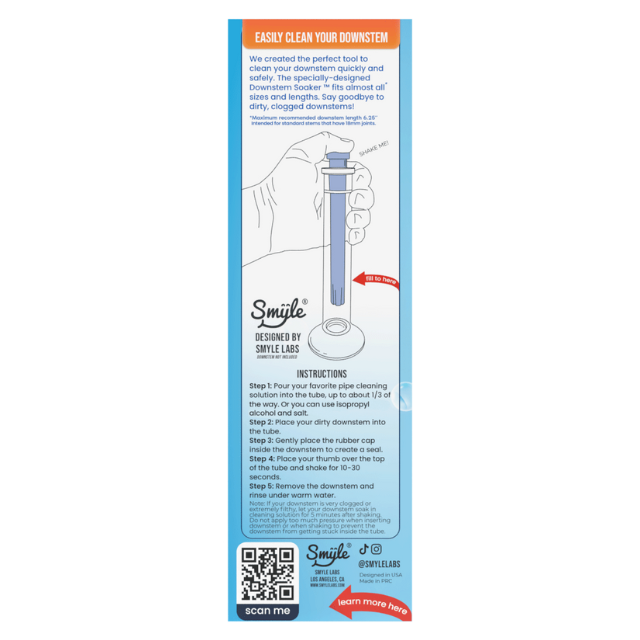 Smyle Labs Downstem Soaker Glass Cleaner Resin Remover