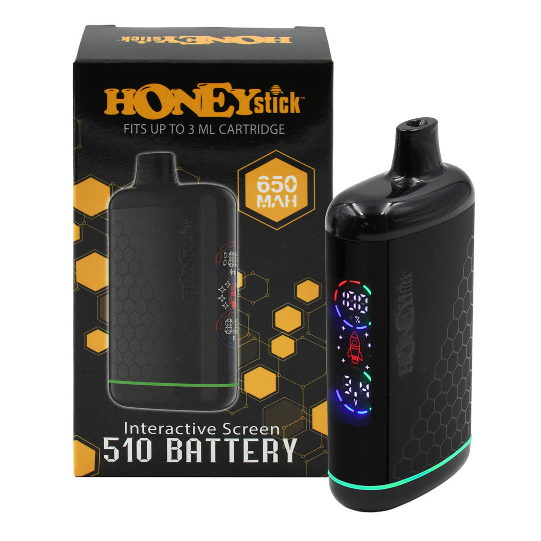 HoneyStick Interactive 510 Thread Vape Cart Battery Vape Batt HoneyStick Interactive 510 Thread Vape Cart Battery Vape Batt