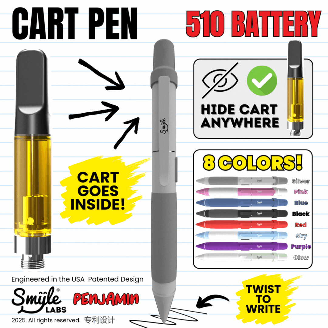 Smyle Labs Penjamin 510 Thread Cart Vape Pen Battery Vape Batt Smyle Labs Penjamin 510 Thread Cart Vape Pen Battery Vape Batt
