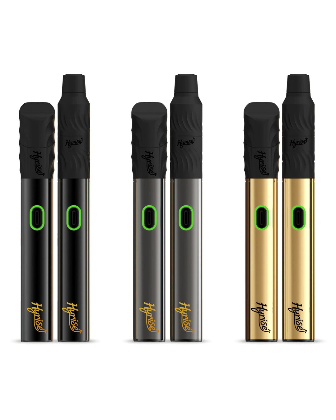 HyRise Hybrid 3-in-1 510 Cart, Dab, and Dry Herb Vaporizer Kit