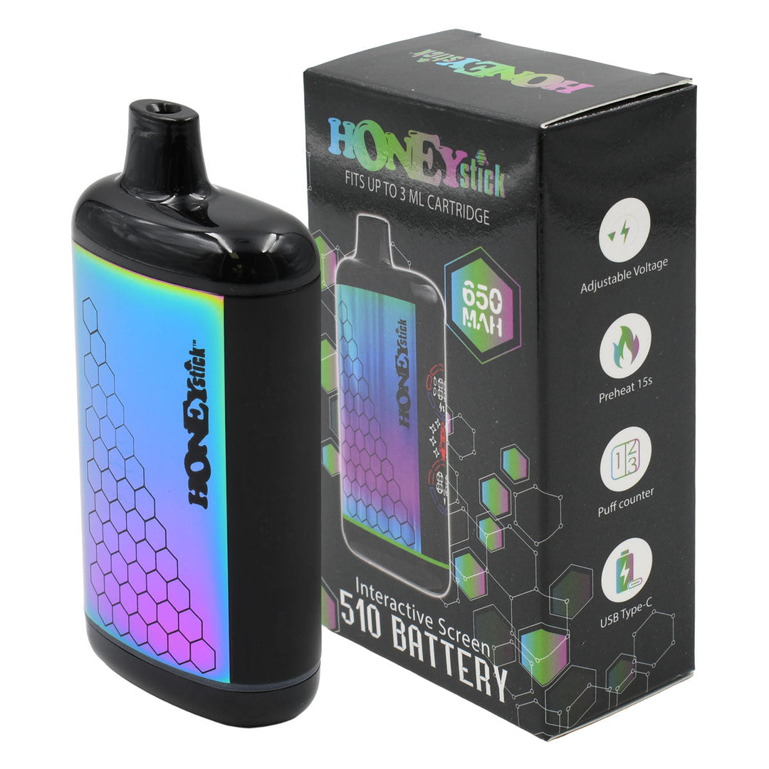 HoneyStick Interactive 510 Thread Vape Cart Battery Vape Batt HoneyStick Interactive 510 Thread Vape Cart Battery Vape Batt