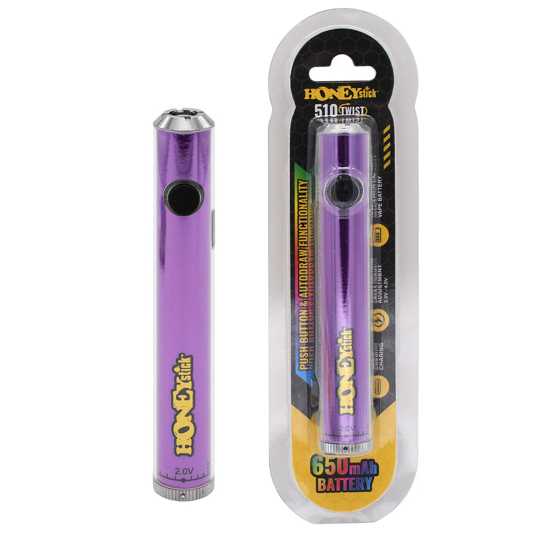 510 Twist Vape Pen Battery - Variable Voltage 650mAh Capacity Vape Batt 510 Twist Vape Pen Battery - Variable Voltage 650mAh Capacity Vape Batt