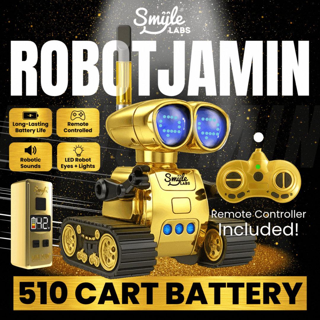 Smyle Labs Robotjamin Limited Edition Remote Control 510 Thread Vape Cart Battery