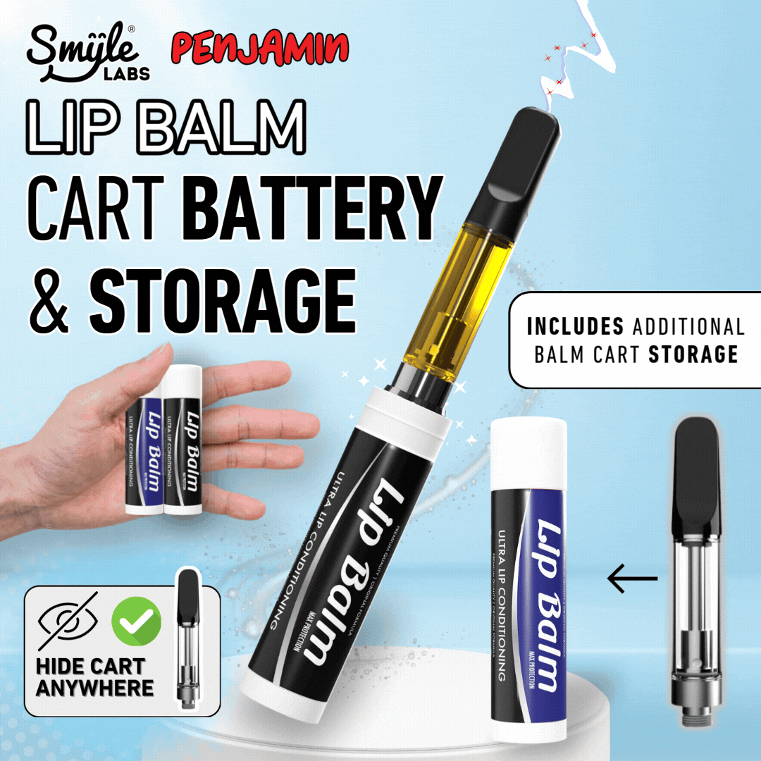 Smyle Labs Lip Balm Discreet 510 Thread Cart Vape Pen Battery