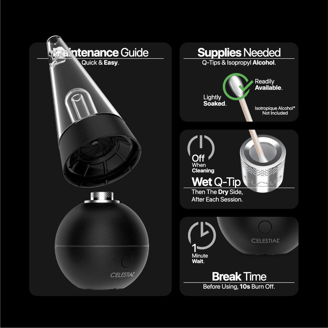 Yocan Black Celestial 2 Electric Dab Rig Vaporizer