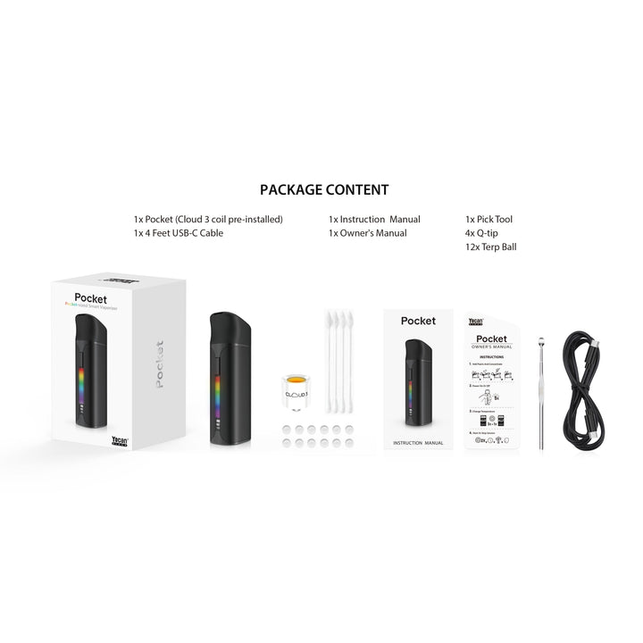 Yocan Black Pocket Portable Dab Pen Vaporizer