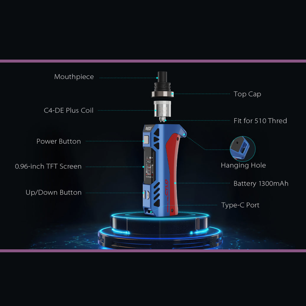 Zeus Vape Battery Zeus Ion 510 Battery Geek Vape Aegis Max 2 Kit - 18650 or 21700 Battery - Compatible with G Fruits Flavours Zeus Vape Battery Zeus Ion 510 Battery Geek Vape Aegis Max 2 Kit - 18650 or 21700 Battery - Compatible with G Fruits Flavours