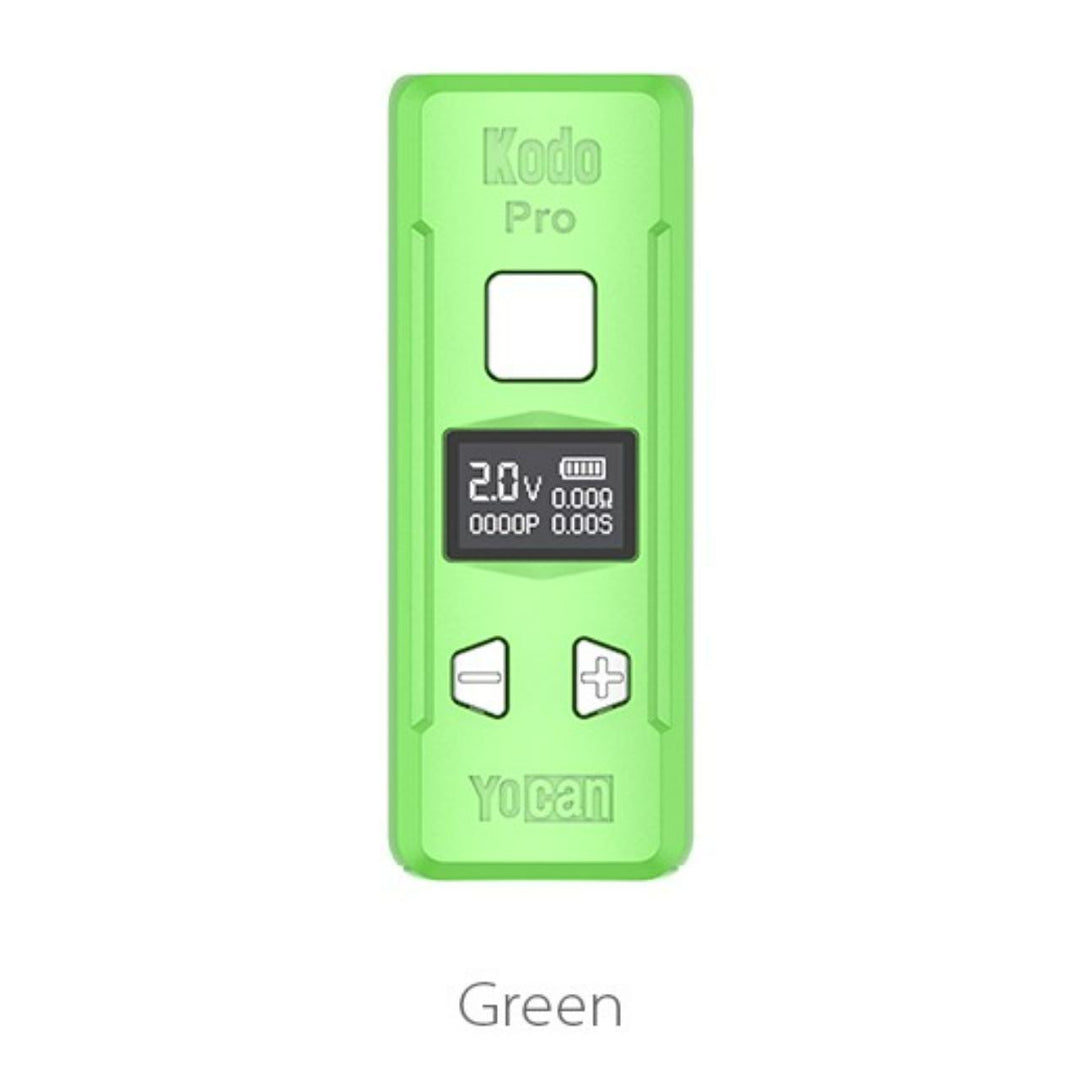 Yocan Kodo Pro 510 Thread Vape Cart Battery in Green