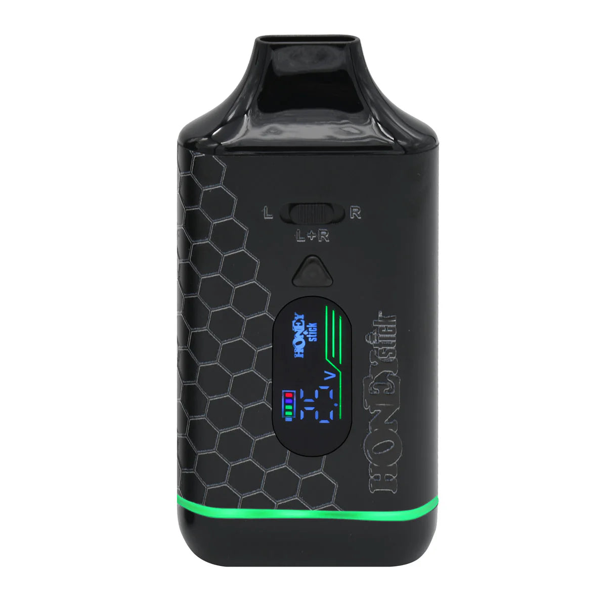 HoneyStick DUO VV dual 510 thread vape cart battery in black