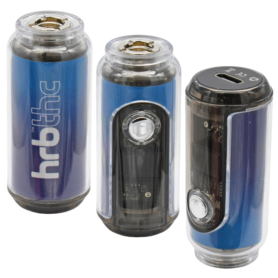 Three HRB Canndy 510 Battery units showng logo, digital screen and USB-C port