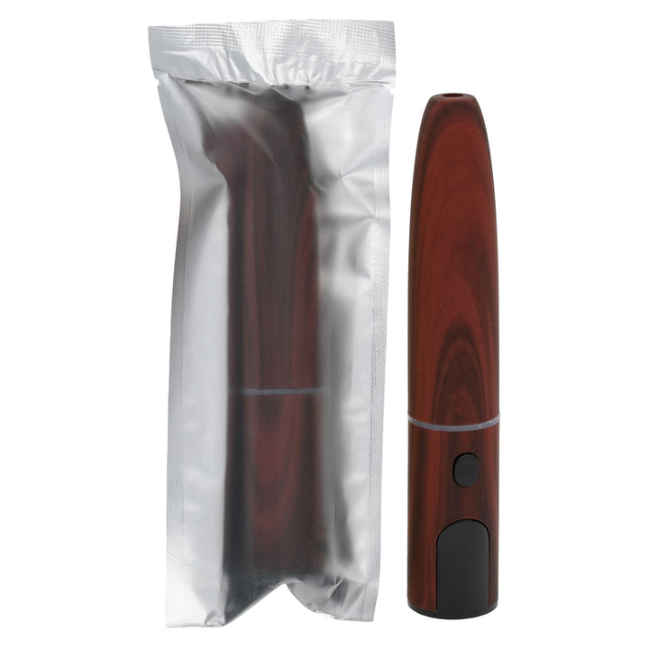 Ecigar Cartridge Battery 510 Base, 0.5mL Cartridge and magnetic Cover  - Mahogany Color
