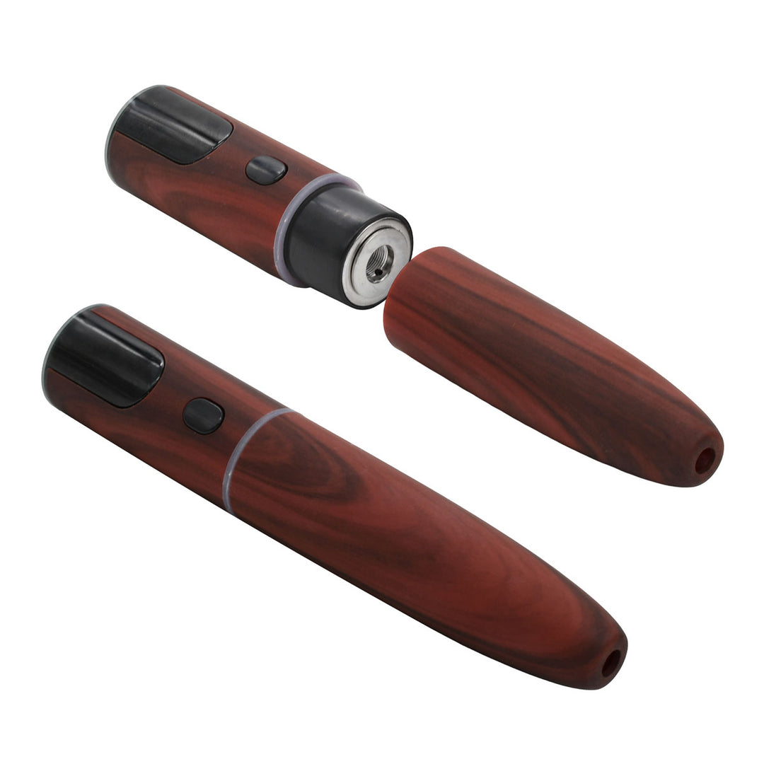 Open / Closed Ecigar Cartridge Battery - Mahogany