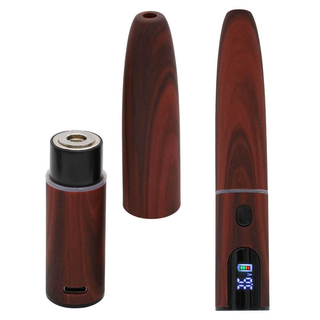 Open / Closed Ecigar Cartridge Battery - Mahogany