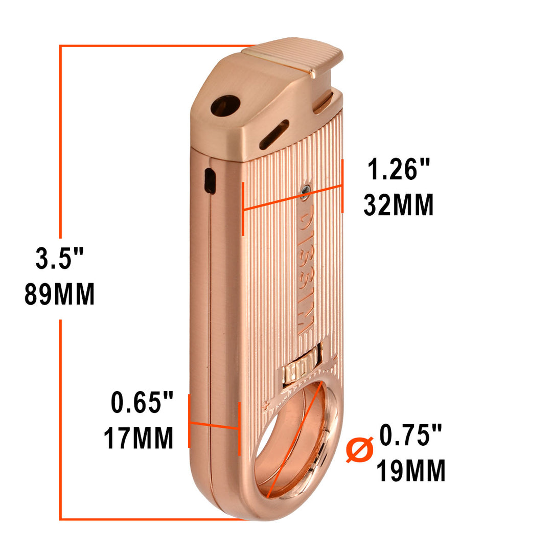 Dissim Slim Soft-Flame Metal Lighter