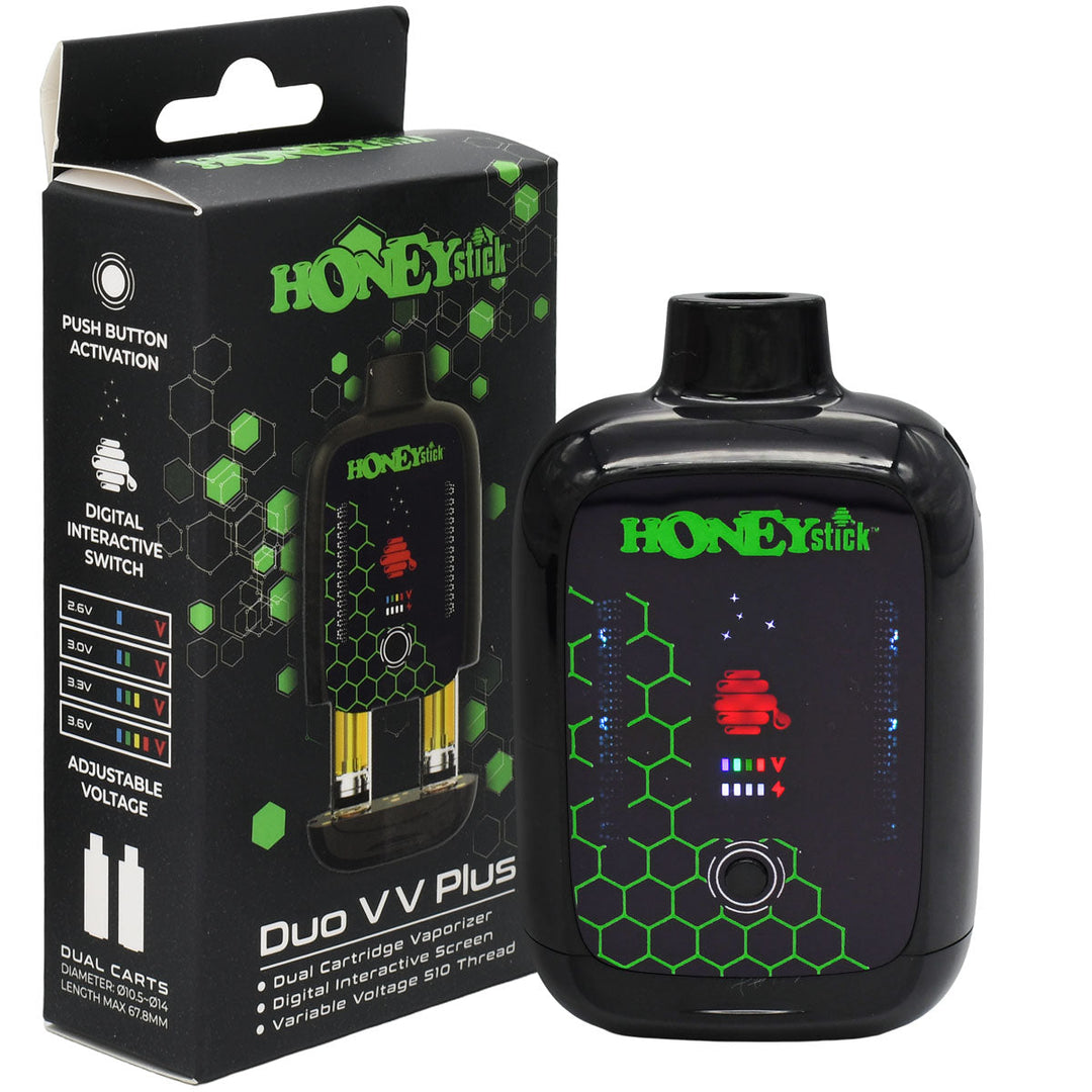 Honeystick DUO VV PLUS 510 Thread Vape Cart Battery Vape Batt Honeystick DUO VV PLUS 510 Thread Vape Cart Battery Vape Batt