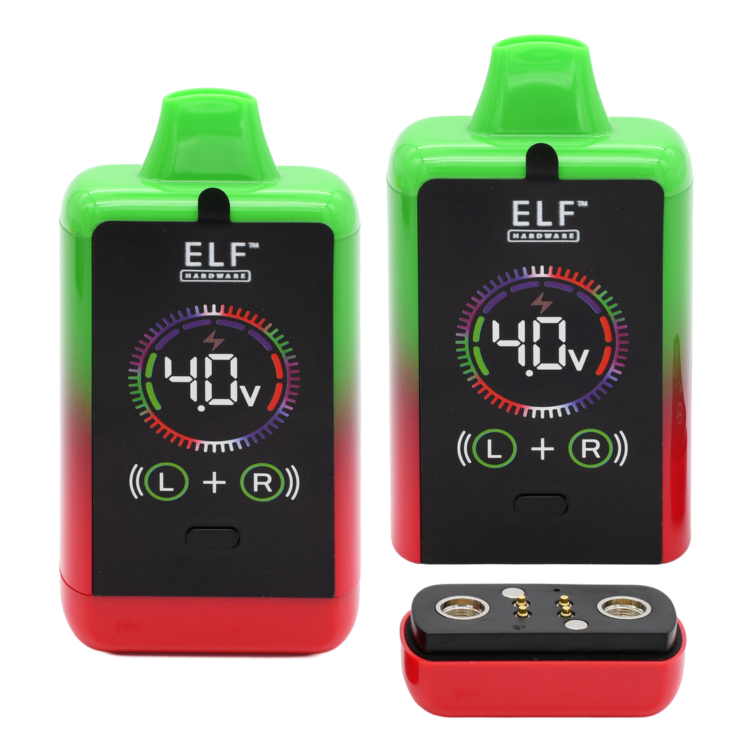 ELF Canndual Pro Discreet Dual 510 Thread Vape Cart Battery Vape Batt ELF Canndual Pro Discreet Dual 510 Thread Vape Cart Battery Vape Batt
