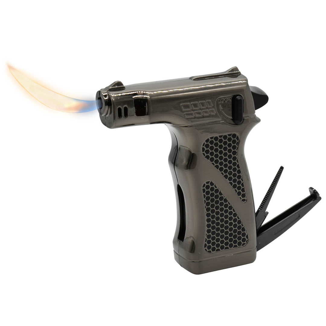 Dissim Hammer Soft Flame Precision Pipe Lighter & Tools Lighters Dissim Black  
