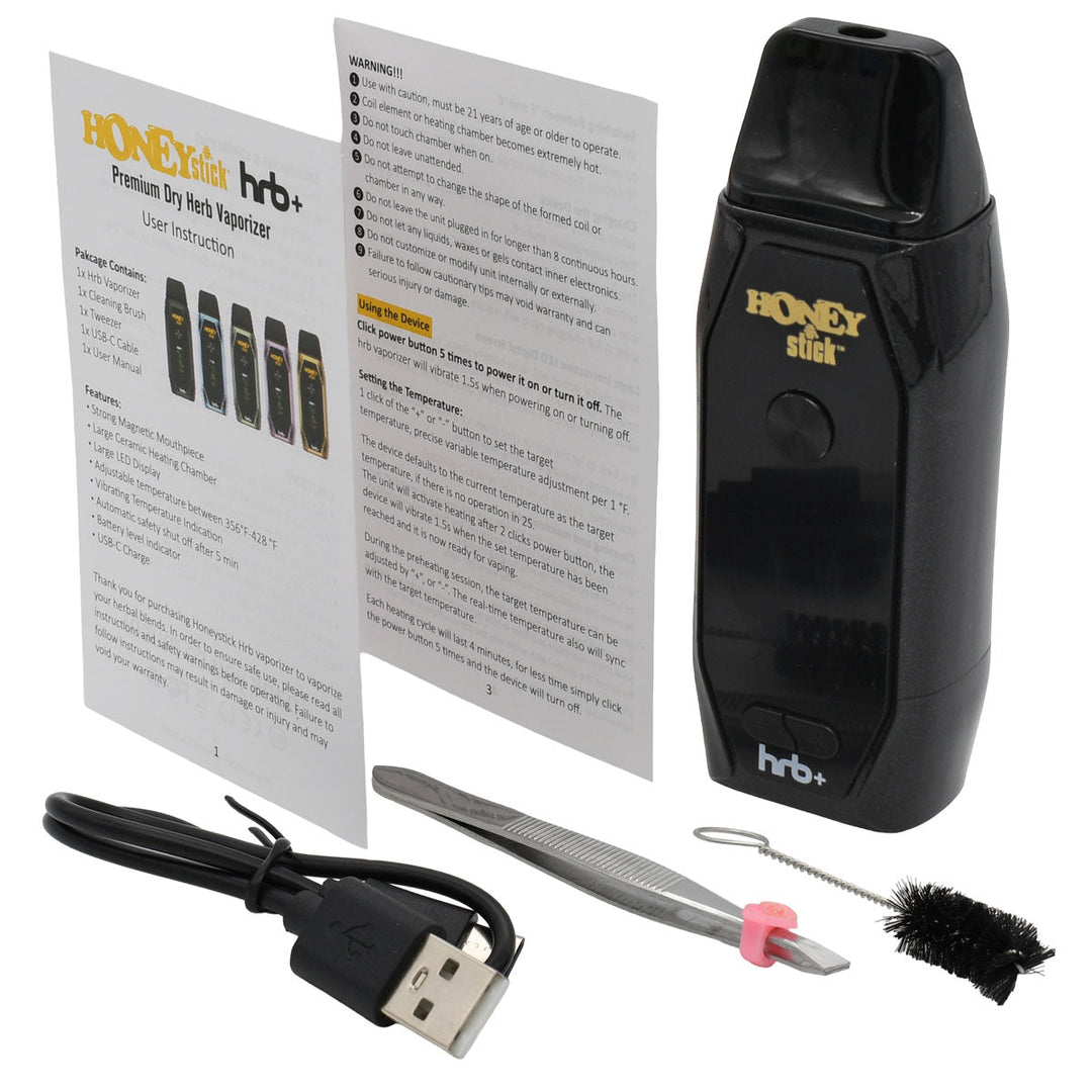 HoneyStick HRB Plus Dry Herb Vaporizer Vape Batt HoneyStick HRB Plus Dry Herb Vaporizer Vape Batt