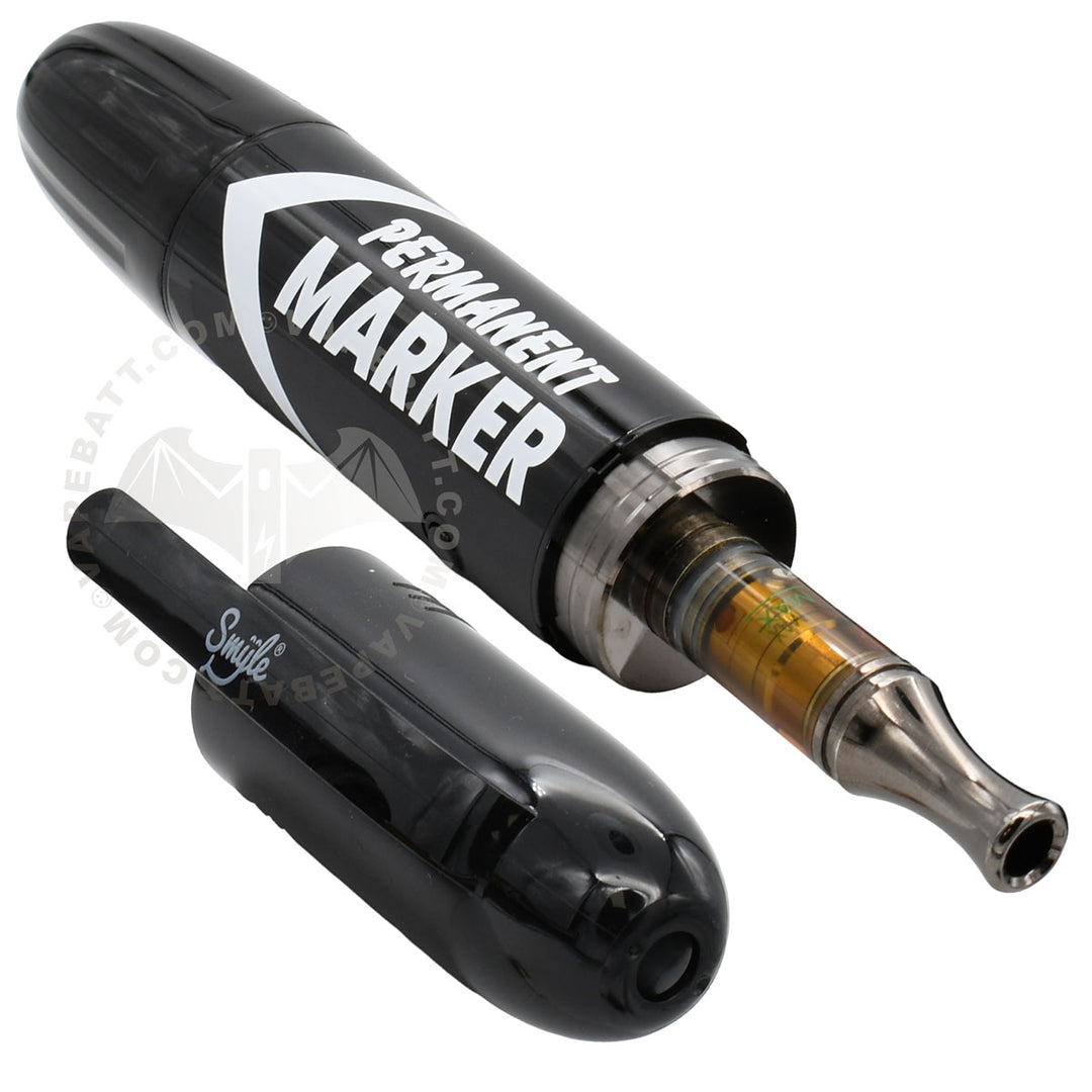 Black Marker Penjamin Cart Pen Battery with cartridge and mouthpiece 
