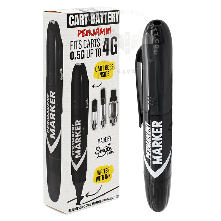 Marker Cart Pen Packaging and Black Penjamin Cart Battery Unit