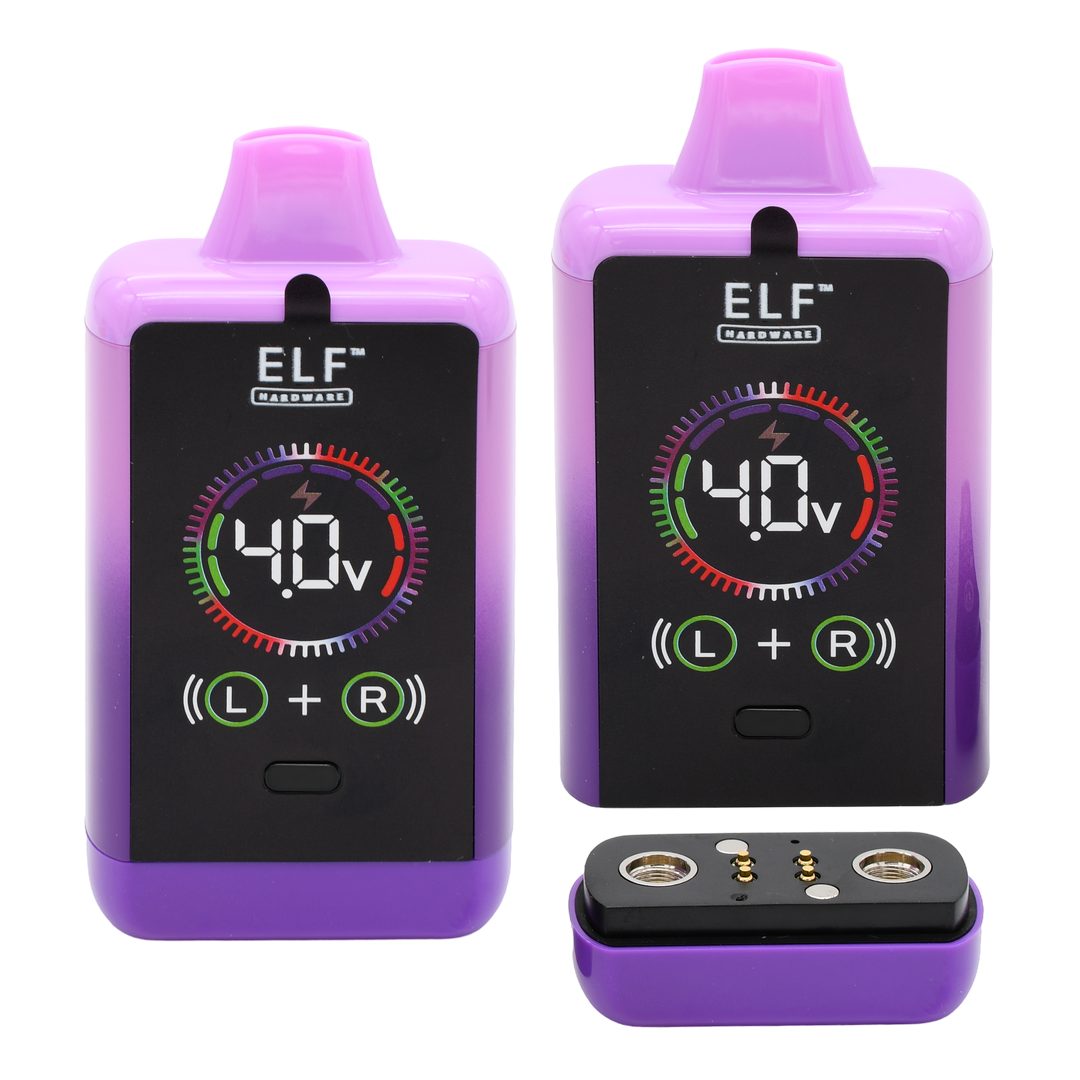 ELF Canndual Pro Discreet Dual 510 Thread Vape Cart Battery