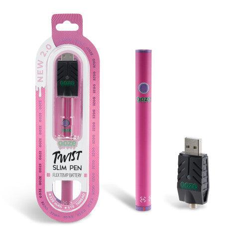 Ooze Twist 2.0 Slim 510 Thread Vape Cart Pen Battery – Vape Batt