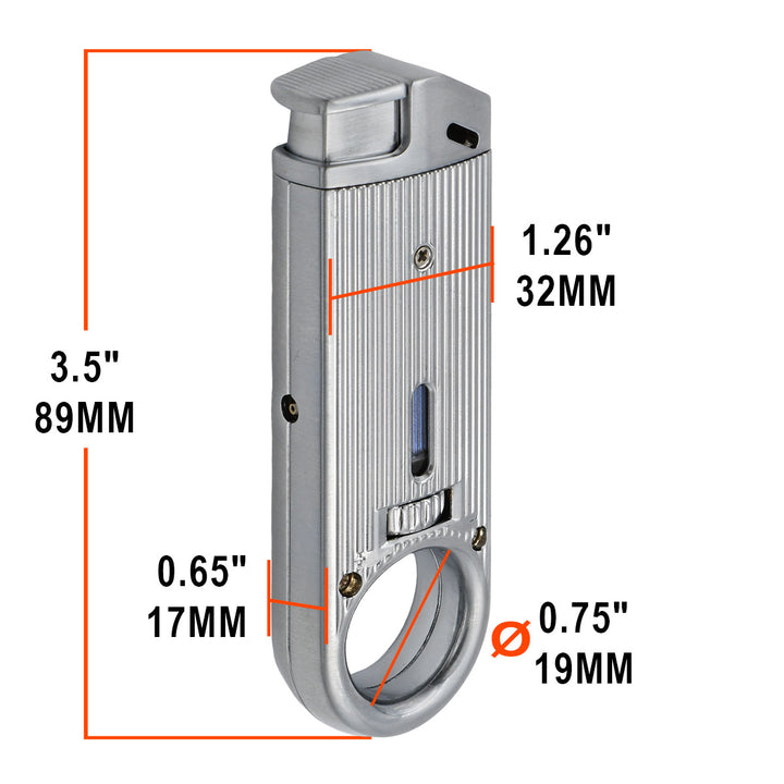 Dissim Slim Soft-Flame Metal Lighter
