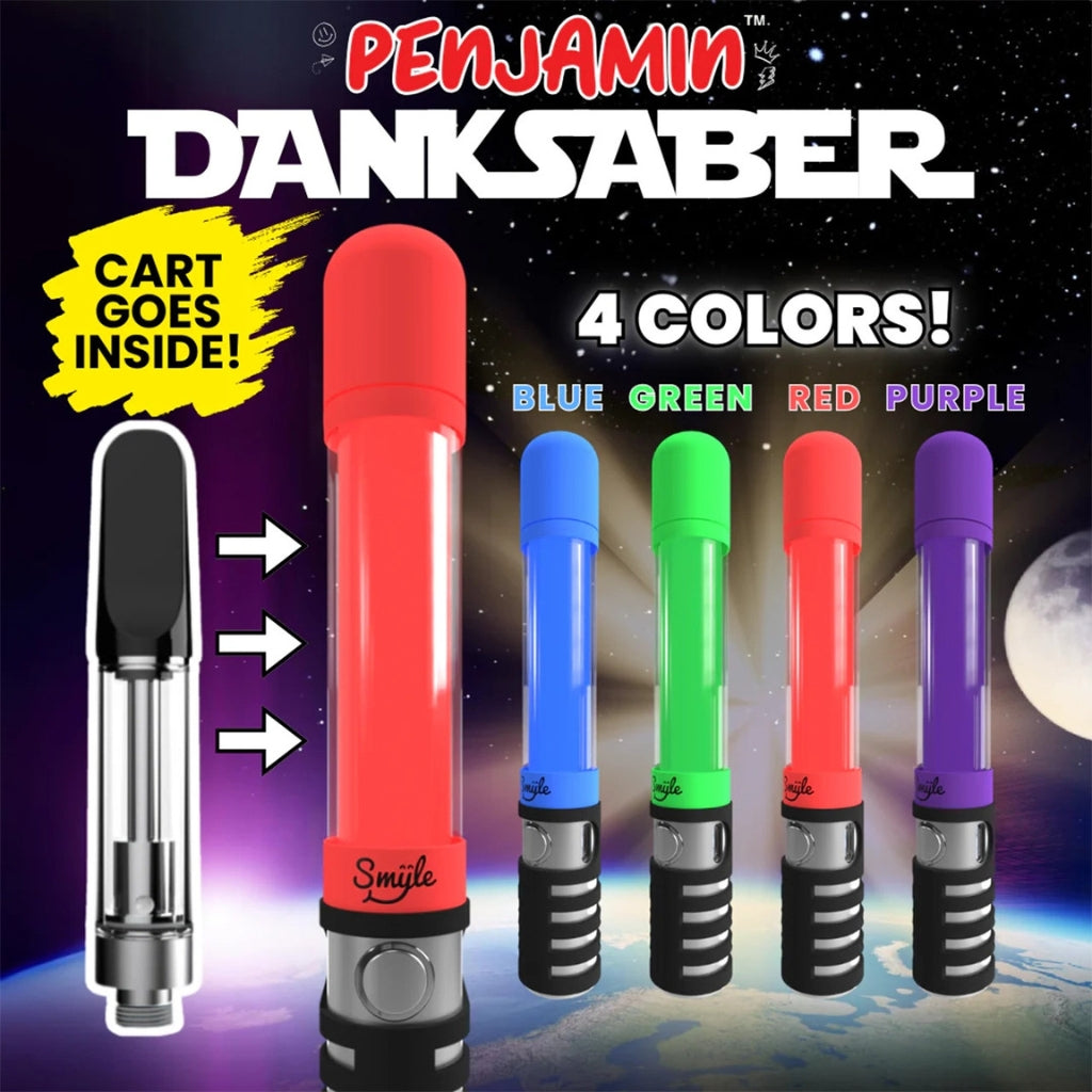 Smyle Labs Danksaber 510 Thread Cart Vape Pen Battery Vape Batt Smyle Labs Danksaber 510 Thread Cart Vape Pen Battery Vape Batt