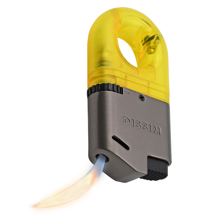 Dissim Sport Butane Soft Flame Pipe Lighter Lighters Dissim Yellow  