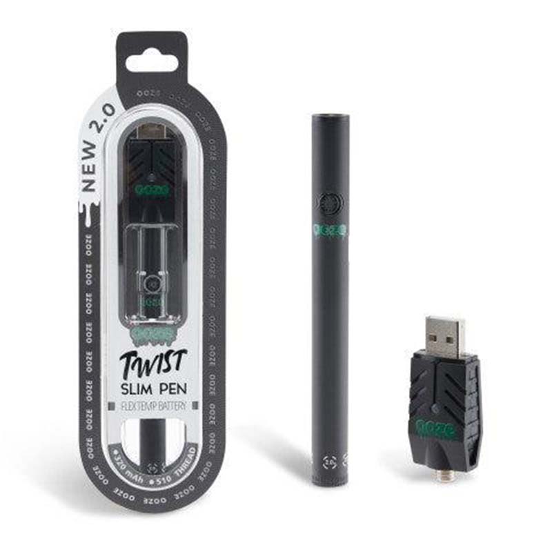 Ooze Twist 2.0 Slim 510 Thread Vape Cart Pen Battery Vape Batt Ooze Twist 2.0 Slim 510 Thread Vape Cart Pen Battery Vape Batt
