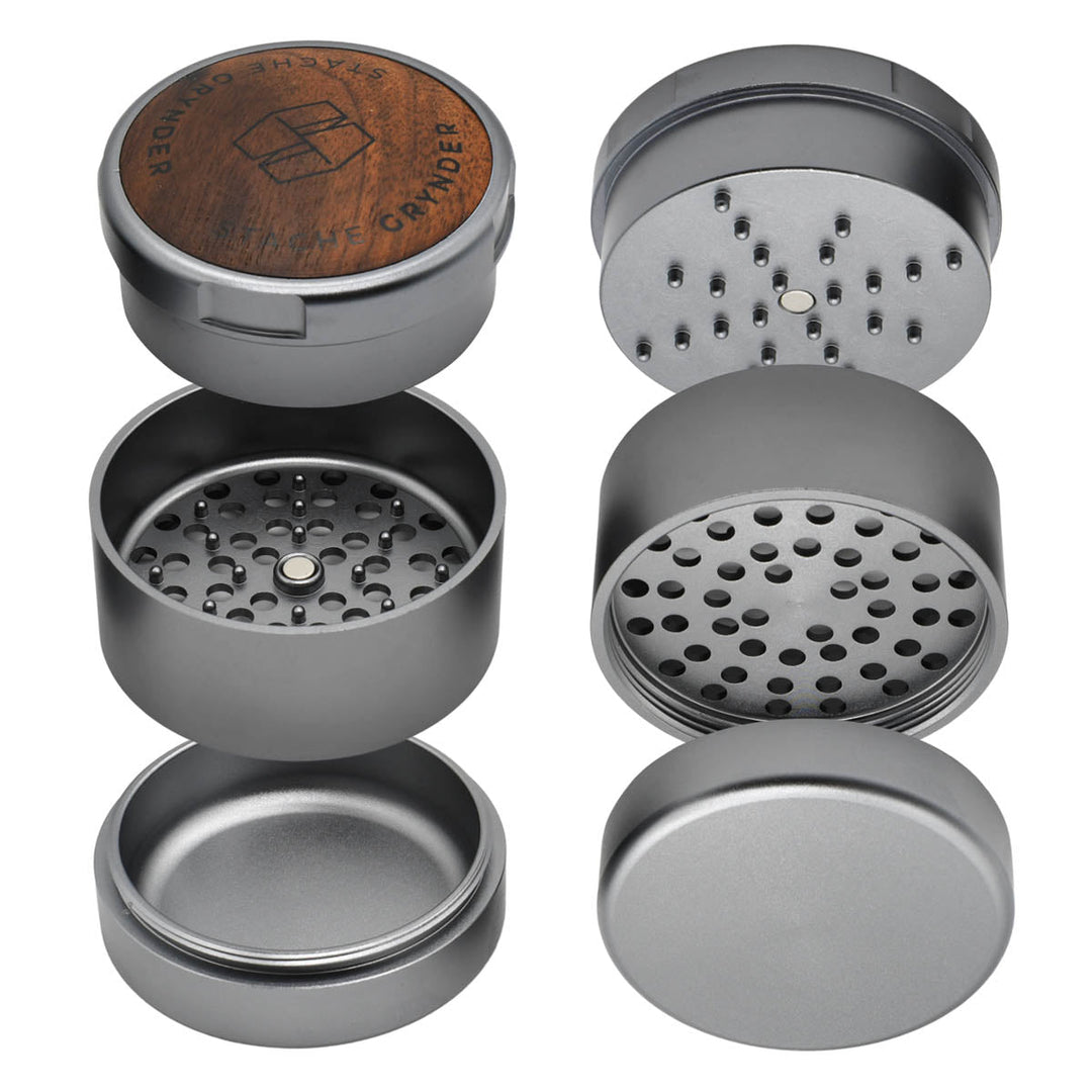 Stache Grynder - 3PC Dry Herb Grinder Herb Grinder Stache   