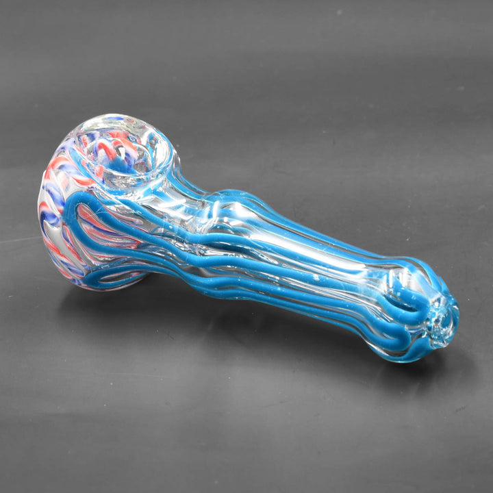 Assorted 4-Inch Double Glass Hand Pipes - 4INDBL Glass Pipes Glass Pipes   